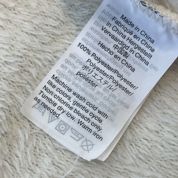 ~ Crewcuts Med Fleece Robe Kids Rose Gold Stars Cream Ivory Girl's Copper J.Crew - Picture 14 of 16